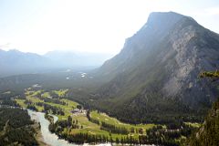 25 Banff Springs Golf Course Next To Bow River And Below Mount Rundle From Tunnel Mountain In Summer